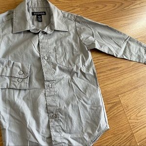 🟢3/$15 GEORGE Grey Dress Shirt
